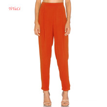 Bright Orange Slim Leg Opening Fashion Pants